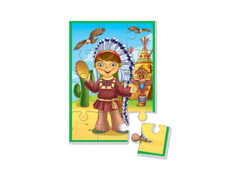 М'які пазли Хлопчик індіанець, Vladi Toys