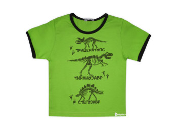 Футболка Эра динозавров. Кулир (рост 86-92,возраст 1-1,5 года). ТМ Модные детки