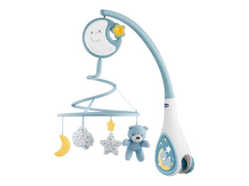 Мобиль музыкальный на кровать Next2Dreams, голубой, Chicco