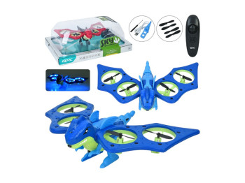 Іграшка квадрокоптер дракон Dragon Drone 4D-V48, 22,5 см, світиться, акумулятор і пульт