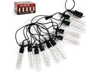 Гірлянда світлодіодна зовнішня Лампочки спіраль 5м 10led, M50062-Y