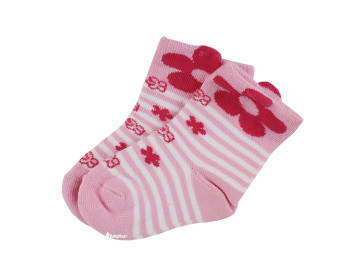 Шкарпетки, розмір 08-10, демісезонні з малюнком рожеві. Бавовна. ТМ Duna