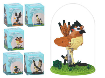 Конструктор Птах у прозорій колбі, 5 видів