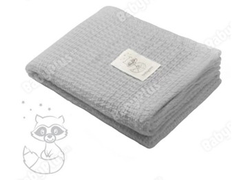 Одеяло бамбуковое серое Енот 75x100 см. BabyOno 479/04