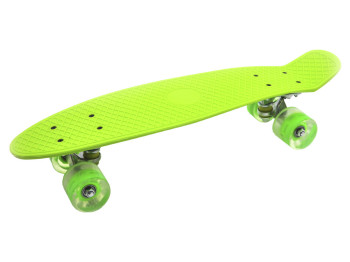Скейт PENNY BOARD. алюмінієва підвіска LED колеса. колір зелений. Maximus 5355