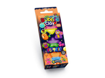 Набір для творчості BUBBLE CLAY FLUORIC 6 кольорів, Danko Toys