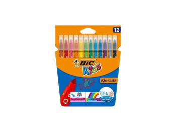Фломастеры Kid Coleour, 12 цветов, BIC bc975110