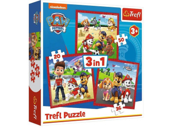 Пазл 3 в 1 Trefl Disney Mickey and Friends Микки и его веселая команда