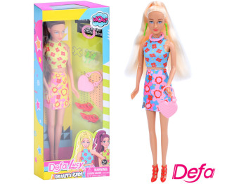 Лялька з аксесуарами Defa Lucy 8511, 29 см, сумка та прикраси