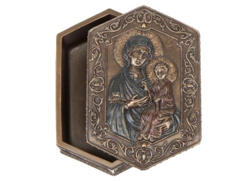 Шкатулка Дева Мария и Иисус 12х8 см, Veronese 75937A4