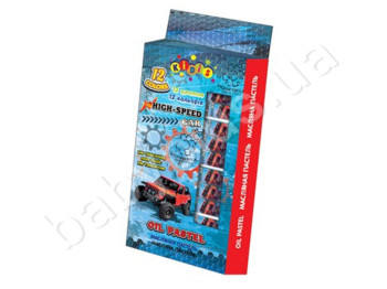 Пастель масляная 12 цветов, HIGH SPEED, KIDIS 7652
