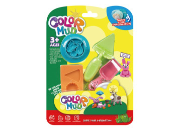 Набір для ліплення Color Mud з формочками, 12 см, для моделювання