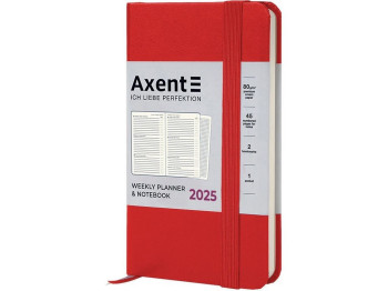 Щотижневик 2025 Pocket Strong червоний 9х15 см. Axent 8508-25-05-A