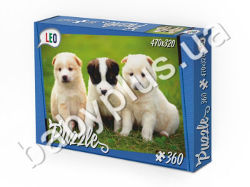 Пазлы Собачки, 360 элементов, Leo