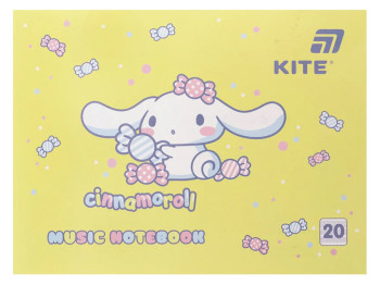 Зошит для нот А5 Kite Cinnamoroll CR26-405, 20 аркушів