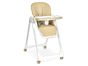 Детский стульчик для кормления Bambi M 5673 Beige, 8 положений высоты, 2 положения спинки, бежевый