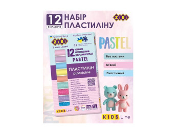Пластилин пастельный и глитерный, KIDS Line, ZiBi ZB.6240