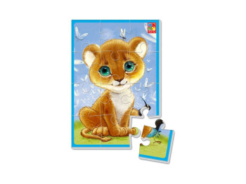 М'які пазли Левеня, 12 елементів, Vladi Toys