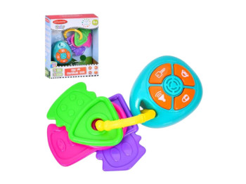 Игрушка-брелок с ключами LS010, прорезыватель, звуковые сигналы, Infunbebe