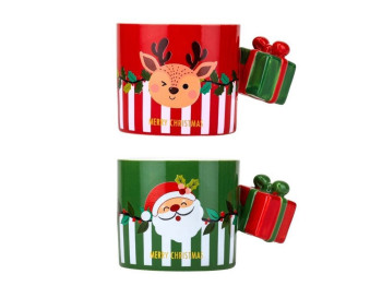 Кружка Christmas deer 350 мл. Микс дизайн. 9151-004