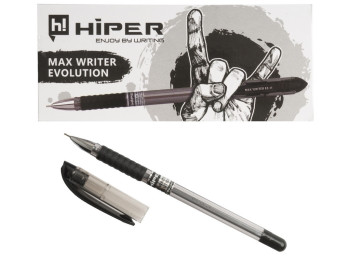 Ручка масляная Max Writer Evolution. Hiper HO-335-ES. 2 500м. Цвет черный