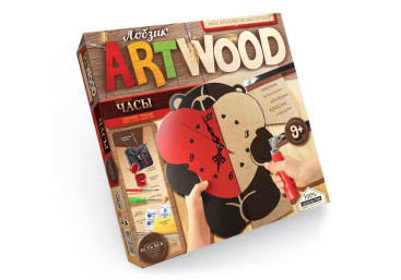 Набір для творчості Випилювання настінного годинника лобзиком ARTWOOD, Danko Toys
