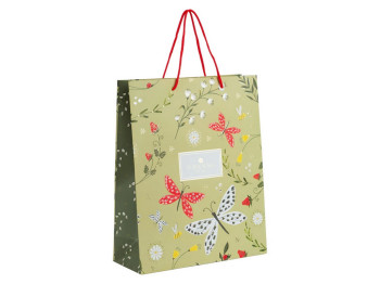 Пакет подарунковий паперовий з ручками Axent Secret Garden 2 8502-35-A-TR, 26x32 см