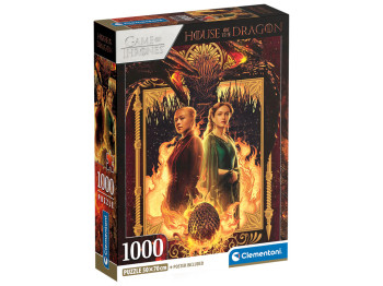Пазли 1000 елементів, Дім літаючих істот, Clementoni 39903