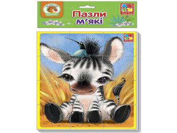 Мягкие пазлы А5 Зебра индеец. Vladi Toys VT1103-46