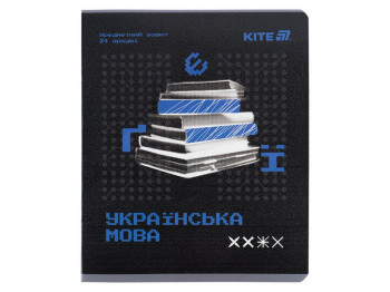 Зошит предметний у лінію на 24 аркуша з української мови, Techno, упаковка 20шт (ціна за 1шт)