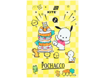 Блокнот А5 Pochacco Kite PC26-193, цветные листы, 64 листа