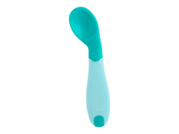 Детская ложка First Spoon, 8м+, голубая, Chicco