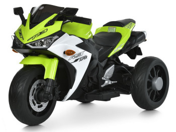 Элктромотоцикл Bambi Racer M 6329EL-5, 1х12V/9AH, 2х35W, MP3, USB, TF, Bluetooth, EVA, салатовый