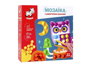 Мозаика с деревянными шариками Дополни картинку. Vladi Toys ZB2002-08