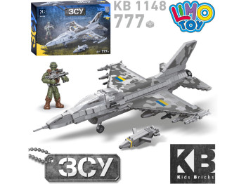 Конструктор военный самолет F16 & Storm Shadow. Limo Toy KB 1148. 777 деталей