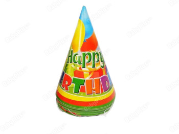 Набор День Рождение Happy birthday зеленый, Колпачки 10 шт, Jumbi