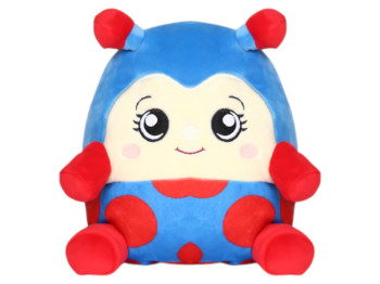 Мягкая игрушка божья коровка, светится в темноте