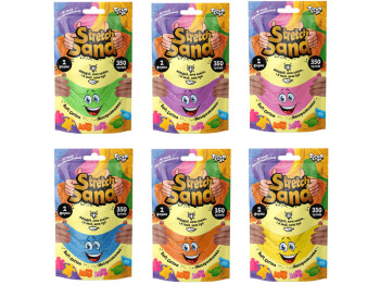 Кинетический песок Stretch Sand STS-04-02U, 350 г, тянется и лепится, Danko Toys