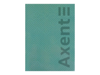Книга записная Pattern Axent 8425-3-A, A4, клетка, 96 листов, бирюзовая