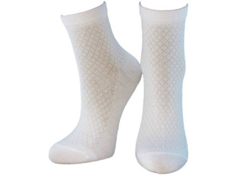 Шкарпетки дитячі літні з сіткою віскоза високі маріне. Розмір 20-22. Легка Хода 9306