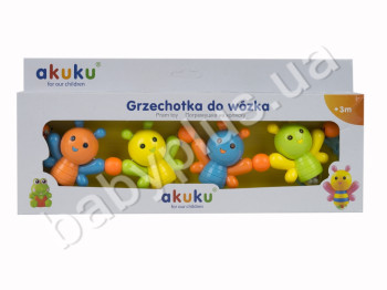 Погремушка на коляску, растяжка, Бабочки, в кор-ке