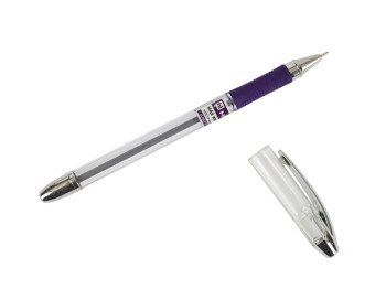 Ручка масляна Max Writer Silver. Hiper HO-338. Довжина листа 2500м 0,7мм. Колір Фіолетовий (ціна за