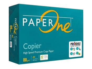 Папір офісний Paper ONE для принтера А4, 500 аркушів, щільність 80 грам