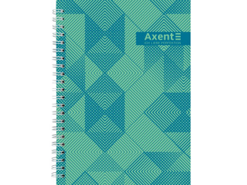 Блокнот на спіралі тверда обкладинка №34 А5. 96 аркушів. Axent 8032-34-A
