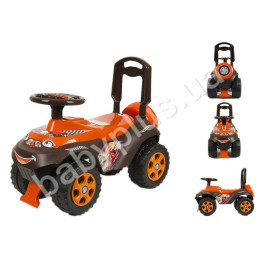 Толокар Автошка. TM Doloni Toys 0142-01. Оранжево-КОРИЧНЕВИЙ. Розповідає ПДР і співає. Укр.мова.