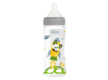 Бутылочка пластиковая Well-Being Physio Colors 330 мл, Chicco