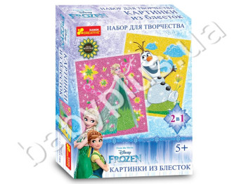 Набор для творчества, Картинка из глиттера Frozen Лето, Ranok Creative