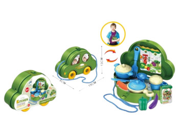 Игровой набор, кухня-автомобиль, посуда и продукты