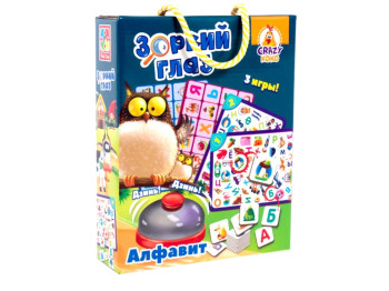Игра со звонком, Зоркий глаз, Азбука, Vladi Toys