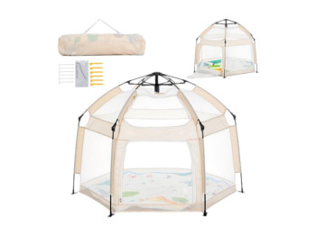Палатка автоматическая MR 1512 Ivory Beige 146×127×110 см, вход на молнии, BabyToys